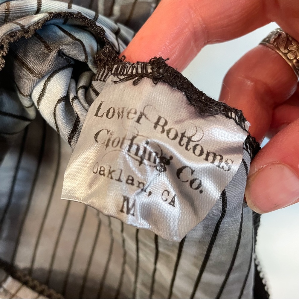 Handmade pinstripe tie dyed romper - Picture 6 of 7